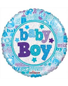 BALLOONS FOIL 18" Baby - Baby Boy (Pack Size: 1)