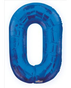 BALLOONS NUMBERS 34"  Number Balloon - 0 - Royal Blue (Pack Size: 1)