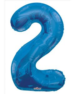 BALLOONS NUMBERS 34"  Number Balloon - 2 - Royal Blue (Pack Size: 1)