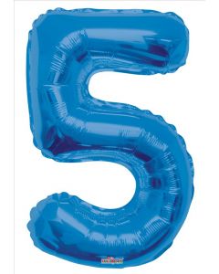 BALLOONS NUMBERS 34"  Number Balloon - 5 - Royal Blue (Pack Size: 1)