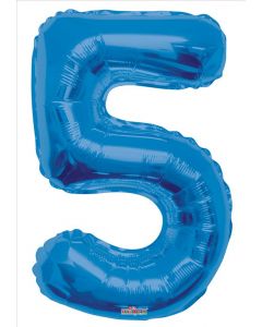 BALLOONS NUMBERS 34"   - 5 - Royal Blue (Pack Size: 1)