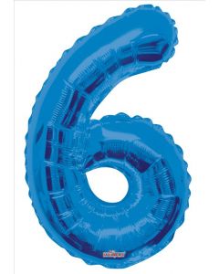BALLOONS NUMBERS 34"  Number Balloon - 6 - Royal Blue (Pack Size: 1)