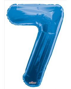 BALLOONS NUMBERS 34"  Number Balloon - 7 - Royal Blue (Pack Size: 1)
