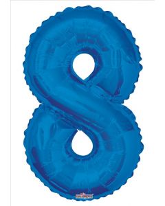 BALLOONS NUMBERS 34"  Number Balloon - 8 - Royal Blue (Pack Size: 1)