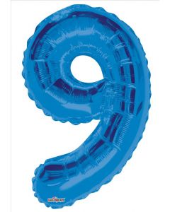 BALLOONS NUMBERS 34"  Number Balloon - 9 - Royal Blue (Pack Size: 1)