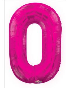 BALLOONS NUMBERS 34"   - 0 - Magenta (Pack Size: 1)