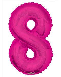 BALLOONS NUMBERS 34"   - 8 - Magenta (Pack Size: 1)