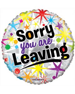 BALLOONS FOIL 18" Sorry You Are Leaving Balloon (Pack Size: 1)