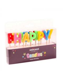 CANDLES Candle Happy Birthday Pick Candle (Pack Size: 6)