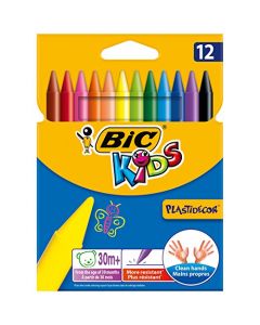 CRAYONS KIDS PLASTIDECOR WALLET 12 ASSORTED BIC (Pack Size: 1s)