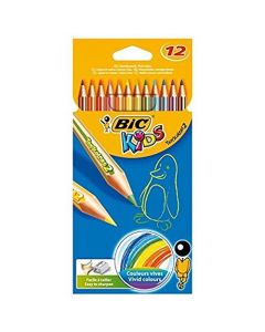PENCILS FULL LENGTH COLOURING TROPICOLORS BIC (Pack Size: 12)