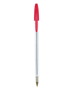 BALLPEN BIC CRISTAL MEDIUM BALLPEN, RED (Pack Size: 50)