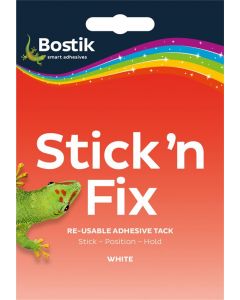 STICK N FIX WHITE RE-USABLE ADHESIVE TACK BOSTIK (Pack Size: 12)