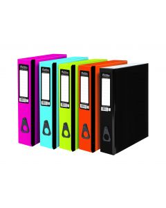 BOXFILE FOOLSCAP BRIGHT BOX FILES - ASSORTED (Pack Size: 10)
