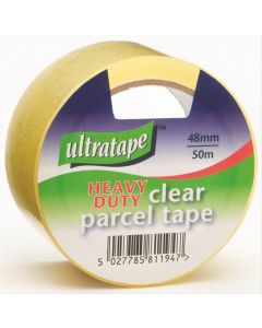 TAPE CLEAR 48mmx50m ULTRATAPE HEAVY DUTY PACKING (Pack Size: 18)