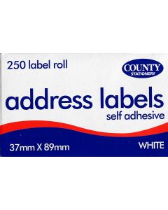 ADDRESS LABELS PARCEL SELF ADHESIVE ROLL 250 (Pack Size: 12)