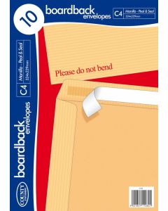 ENVELOPE C4 BOARD BACK 12 3/4 x 9 COUNTY 10'S (Pack Size: 10)