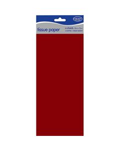 TISSUE PAPER RED SCARLET 10 SHEETS (Pack Size: 12)
