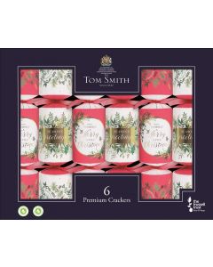 CRACKERS 6/6x14"WB Traditional Foliage Premium CHRISTMAS (Pack Size: 6)
