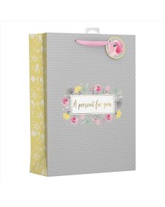 GIFTBAG POLKA DOT FLORAL X LARGE EVERYDAY (Pack Size: 6)