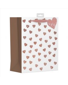 GIFTBAG HEARTS LARGE EVERYDAY (Pack Size: 6)