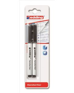 HANDWRITING PEN BLACK TWIN PACK BLISTER CARDED (Pack Size: 10)