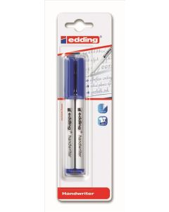 HANDWRITING PEN BLUE TWIN PACK BLISTER CARDED (Pack Size: 10)