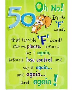50TH BIRTHDAY OPEN 050 10647828 050 EVERYDAY (Pack Size: 6)