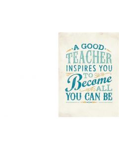 THANK YOU TEACHER 050 11382260 Open 050 EVERYDAY (Pack Size: 6)