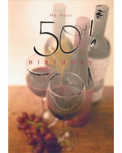 50TH BIRTHDAY MAE 075 11532731 075 EVERYDAY (Pack Size: 6)