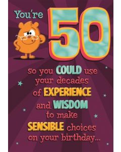 50TH BIRTHDAY OPN 075 25451667 Mad As Cheese 075 EVERYDAY (Pack Size: 6)