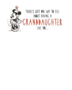 GRANDDAUGHTER OPN 075 25455179 Disney 075 EVERYDAY (Pack Size: 6)