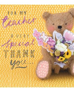 THANK YOU TEACHER050 25458986 Murray Bear 050 EVERYDAY (Pack Size: 6)