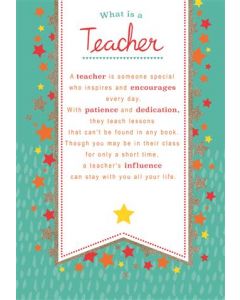 THANK YOU TEACHER 25459316 True Meaning 050 EVERYDAY (Pack Size: 6)