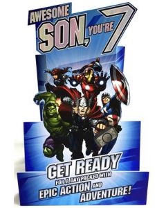 7TH BIRTHDAY SON 125 25482258 Marvel 125 EVERYDAY (Pack Size: 6)