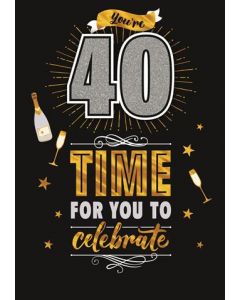 40TH BIRTHDAY OPN 090 25482824 Ra Ra Ritz 090 EVERYDAY (Pack Size: 6)