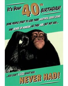 40TH BIRTHDAY MALE 075 25483029 Flashers 075 EVERYDAY (Pack Size: 6)
