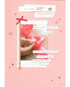 40TH BIRTHDAY FEMALE 075 25483323 075 EVERYDAY (Pack Size: 6)