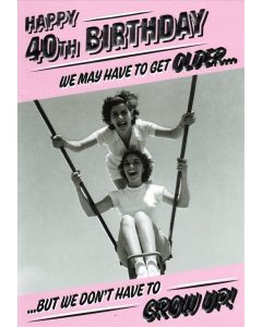40TH BIRTHDAY FEM 075 25483328 75 EVERYDAY 25483328 075 EVERYDAY (Pack Size: 6)