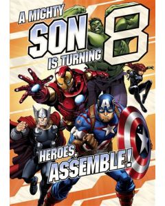 8TH BIRTHDAY SON 125 25483374 Marvel 125 EVERYDAY (Pack Size: 6)
