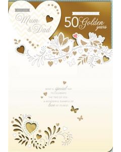 ANNIVERSARY GOLDEN MUM & DAD 25487842 Handpicked 150 EVERYDAY (Pack Size: 6)