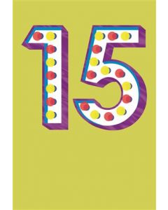 15TH BIRTHDAY OPEN 050 25495127 050 EVERYDAY (Pack Size: 6)