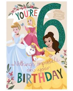6TH BIRTHDAY FEM 090 25498089 Disney 090 EVERYDAY (Pack Size: 6)