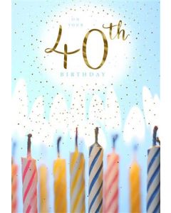40TH BIRTHDAY OPN 075 25504691 075 EVERYDAY (Pack Size: 6)