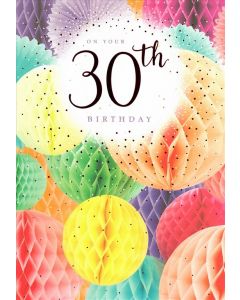 30TH BIRTHDAY FEM 075 25504777 075 EVERYDAY (Pack Size: 6)