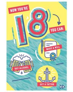 18TH BIRTHDAY 25514131 Mad As Cheese 090 EVERYDAY (Pack Size: 6)