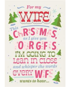 WIFE OPN 090 25516720 Mad As Cheese 090 CHRISTMAS (Pack Size: 3)