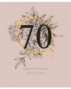 70TH BIRTHDAY FEM 075 25525227 Stormy Blossoms 075 EVERYDAY (Pack Size: 6)
