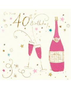 40TH BIRTHDAY FEM 050 25525283 Sparkling White 050 EVERYDAY (Pack Size: 6)