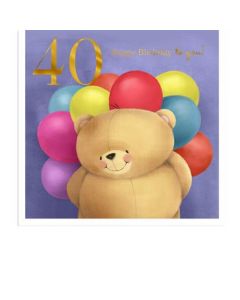 40TH BIRTHDAY OPN 075 25525288 Forever Friends 075 EVERYDAY (Pack Size: 6)